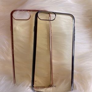 Rose gold & Black iPhone 8 Plus cases